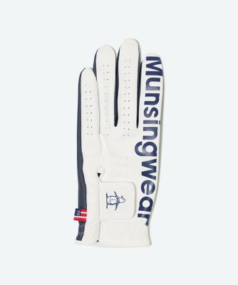 ＜Munsingwear＞マンシングウェア　ＭＵＮＳＩＮＧＷＥＡＲ　ロゴプリントゴルフグローブ（ＭＧ６ＳＧＶ０２Ｍ）