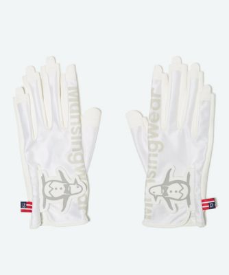 ＜Munsingwear＞マンシングウェア　ＭＵＮＳＩＮＧＷＥＡＲ　ロゴプリントゴルフグローブネイルフリー（ＭＧ６ＳＧＶ０３Ｌ）