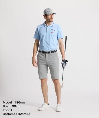 マンシングウェア MUNSINGWEAR ストレッチシアサッカー