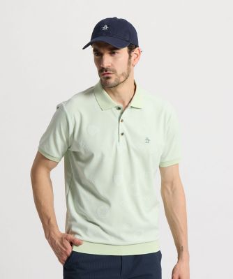 マンシングウェア MUNSINGWEAR 吸汗ロゴジャカード半袖