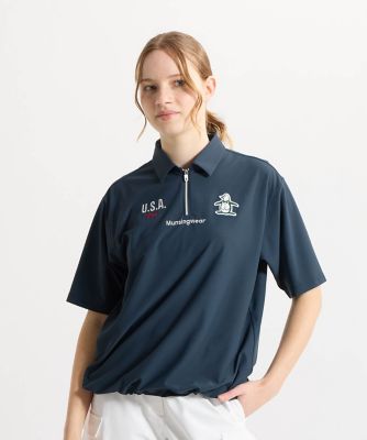 N260 Munsingwear ポロシャツ 半袖 Tシャツ マンシングウェア MUNSINGWEAR 吸汗速乾シアサッカー半袖ポロシャツ