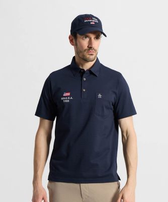 マンシングウェア MUNSINGWEAR ハウンドトゥース柄台衿付き