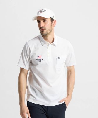 マンシングウェア MUNSINGWEAR ハウンドトゥース柄台衿付き