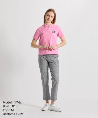 マンシングウェア MUNSINGWEAR 先染めチェック9分丈パンツ