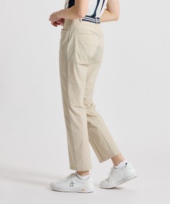 動くと風が通るウイングスルー】ウエストストレッチ9分丈パンツ
