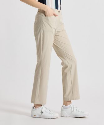 動くと風が通るウイングスルー】ウエストストレッチ9分丈パンツ