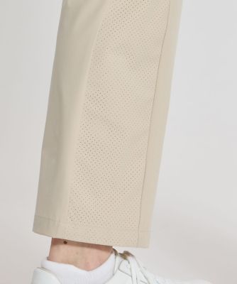 動くと風が通るウイングスルー】ウエストストレッチ9分丈パンツ