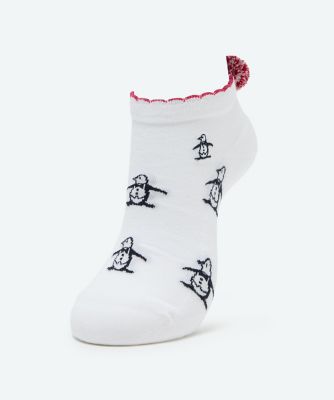 ＜Munsingwear＞マンシングウェア　ＭＵＮＳＩＮＧＷＥＡＲ　アンクル丈梵天付きソックス【返品不可商品】（ＭＧ６ＳＳＯ０４Ｌ）