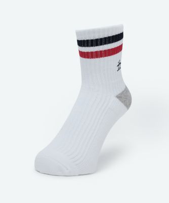＜Munsingwear＞マンシングウェア　ＭＵＮＳＩＮＧＷＥＡＲ　ショート丈ライン入りソックス【返品不可商品】（ＭＧ６ＳＳＯ０５Ｍ）