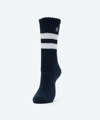 マンシングウェア MUNSINGWEAR ライン入りルーズソックス