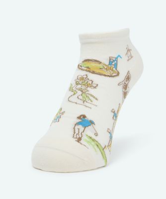 ＜Munsingwear＞マンシングウェア　ＭＵＮＳＩＮＧＷＥＡＲ　ＤＥＯ　ＳＣＲＥＥＮ　アンクル丈ジャカードソックス【返品不可商品】（ＭＧ６ＳＳＯ１３Ｍ）