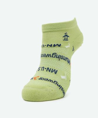 マンシングウェア　ＭＵＮＳＩＮＧＷＥＡＲ　アンクル丈ロゴ柄ソックス【交換・返品不可】（ＭＧ６ＳＳＯ１４Ｌ）