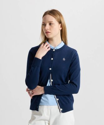 マンシングウェア MUNSINGWEAR カラー杢カーディガン