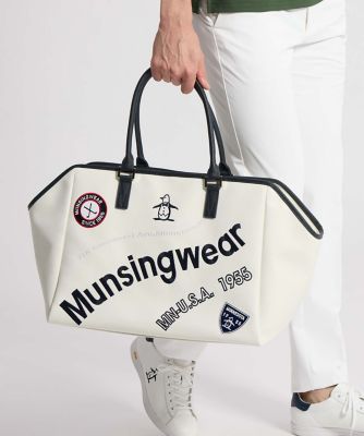 マンシングウェア MUNSINGWEAR カーブロゴトートバッグ