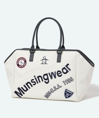 ＜Munsingwear＞マンシングウェア　ＭＵＮＳＩＮＧＷＥＡＲ　カーブロゴトートバッグ（ＭＧ６ＳＴＴ０２Ｕ）