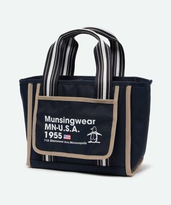 マンシングウェア　ジャカードテープ　パイピング　カートバック　ブラック マンシングウェア MUNSINGWEAR ナイロンツイルジャカード