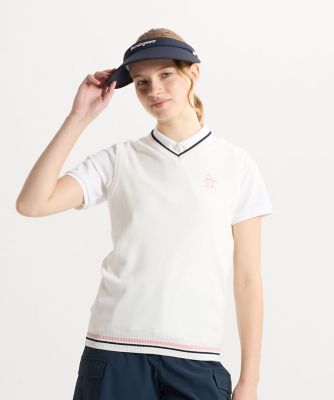 ＜Munsingwear＞マンシングウェア　ＭＵＮＳＩＮＧＷＥＡＲ　Ｖネックニットベスト（ＭＧ６ＳＶＥ２１Ｌ）