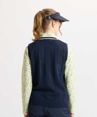 マンシングウェア MUNSINGWEAR ロゴメッシュクルーネック