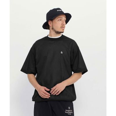 Munsingwear バイザーセット　黒 ロゴプリント シャツ ペンギン バイ マンシングウェア penguin BY