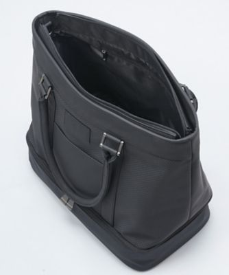 二層式ボストンバッグ ショルダー付き 約41×42×23（cm