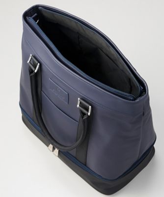 二層式ボストンバッグ ショルダー付き 約41×42×23（cm