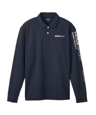 ムーブスポーツ MoveSport S．F．TECH 長袖ポロシャツ