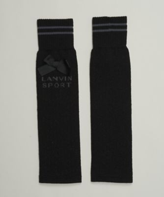 リボン付きリブ編みニットレッグウォーマー（VG4FAZ81L