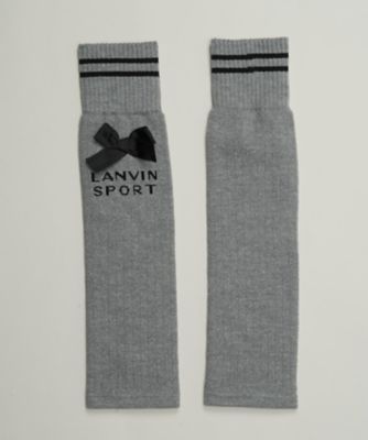 リボン付きリブ編みニットレッグウォーマー（VG4FAZ81L