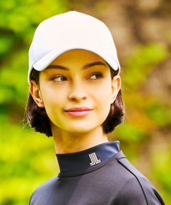 ＜LANVIN SPORT＞リボン付き綿ツイルキャップ【ＵＶ】（ＶＧ４ＦＣＰ１０Ｌ）