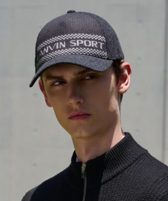 LANVIN SPORT ランバンスポール　2way 帽子　ゴルフ　キャップ　黒 ウールキャップ（VG4FCP41M） | LANVIN SPORT/ランバン