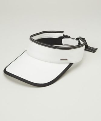 リボン付きロゴポイントサンバイザー【部分UV】（VG4FCP51L