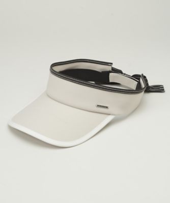 リボン付きロゴポイントサンバイザー【部分UV】（VG4FCP51L