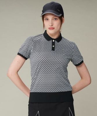 ＜LANVIN SPORT＞幾何柄プリント半袖シャツ【ＳＵＮＳＣＲＥＥＮ／ＵＶ】（ＶＧ４ＦＨＳ１０Ｌ）