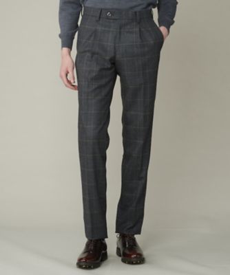 【新品】 LANVIN SPORT ランバン パンツ チェック 大きいサイズ ウールロングパンツ（VG4FLP01M） | LANVIN SPORT/ランバン