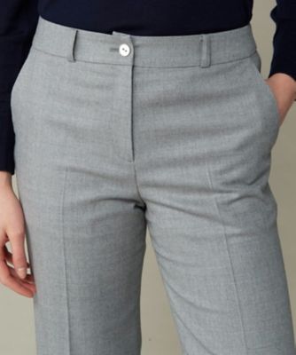 ウールワイドフルレングスパンツ【蓄熱保温裏地付き