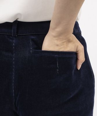 コーデュロイストレートフルレングスパンツ【ストレッチ