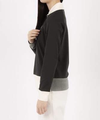 【新品】LANVIN sport人気バイカラー長袖ゴルフカーディガン　40 新品】LANVIN sport人気バイカラー長袖ゴルフカーディガン 40 新品