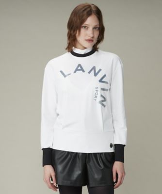 ＜LANVIN SPORT＞プリントデザインモックネック長袖シャツ【蓄熱保温】（ＶＧ４ＦＬＳ５０Ｌ）
