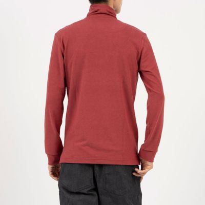 無地タートルネック長袖シャツ【ストレッチ】（VG4FLS63M