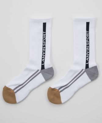 ＜LANVIN SPORT＞レギュラー丈ソックス【足底パイル／滑り止め／部分抗菌防臭】　【返品不可商品】（ＶＧ４ＦＳＯ２０Ｍ）