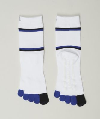 ＜LANVIN SPORT＞５本指レギュラー丈ソックス【足底パイル／滑り止め／抗菌防臭】　【返品不可商品】（ＶＧ４ＦＳＯ２５Ｍ）