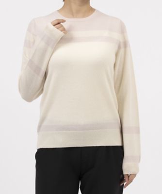 カラーブロッククルーネックカシミヤニット（VG4FST42L