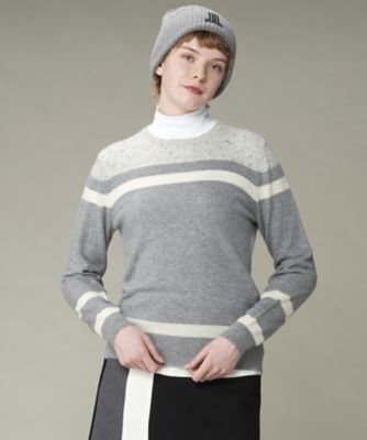 カラーブロッククルーネックカシミヤニット（VG4FST42L