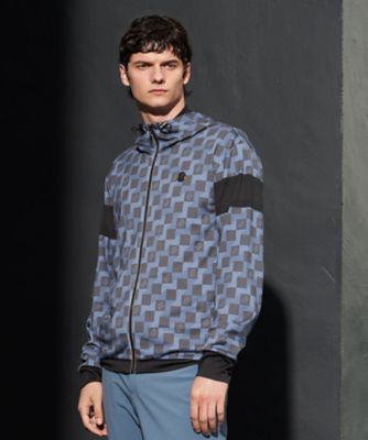 フルオープンプリントパーカー【蓄熱保温】（VG4FSW32M