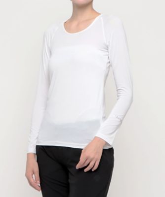 長袖クルーネックアンダーシャツ【部分吸汗速乾／部分UV】 【返品