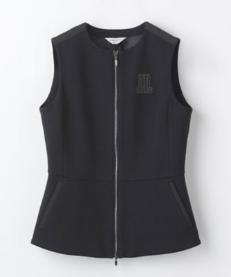 ノーカラーアウターベスト【HEAT NAVI裏地使用