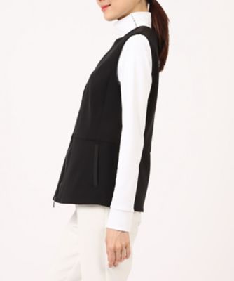 ノーカラーアウターベスト【HEAT NAVI裏地使用