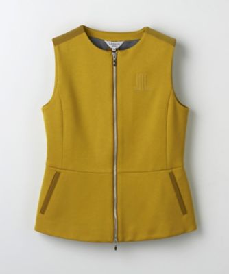 ノーカラーアウターベスト【HEAT NAVI裏地使用