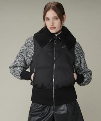 中わたアウターベスト【HEAT NAVI裏地付き／衿取り外し可