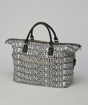 【25周年】 総柄ロゴボストンバッグ LANVIN ランバン シューズ収納袋付 25周年】 総柄ロゴボストンバッグ LANVIN ランバン シューズ収納袋付